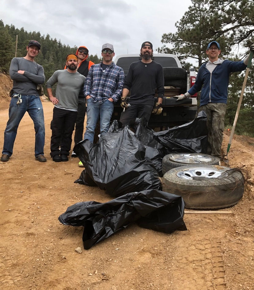 The haul from a recent PPCA Cleanup on Old Stage Road, spearheaded by Sam Jones