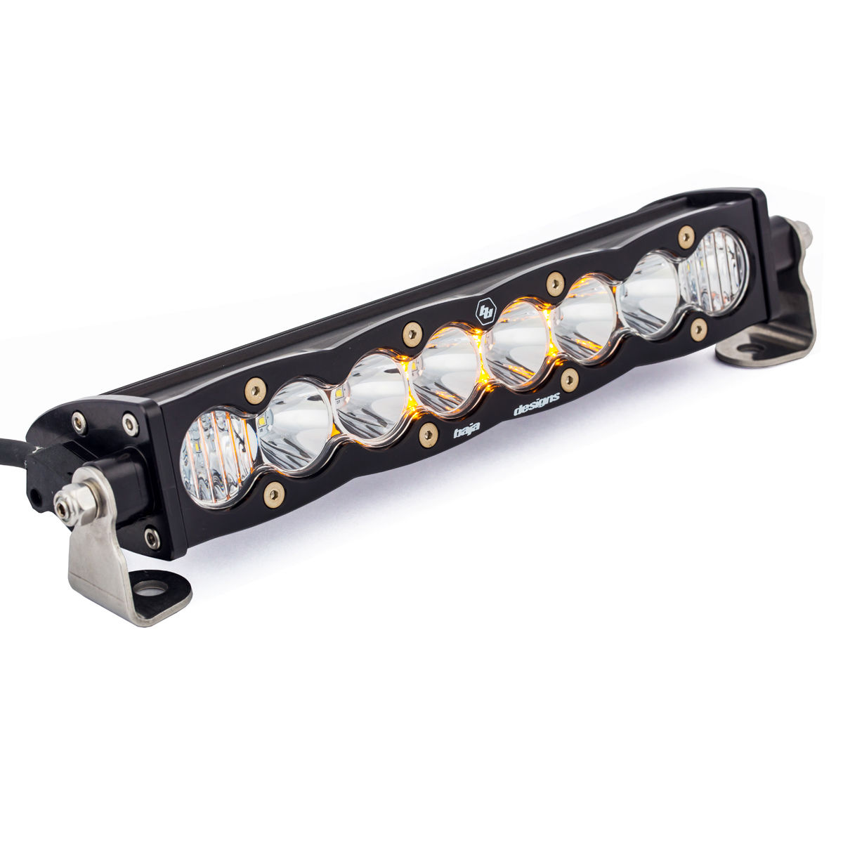 S8 Straight LED Light Bar - Universal Driving Combo Clear 10 Inch