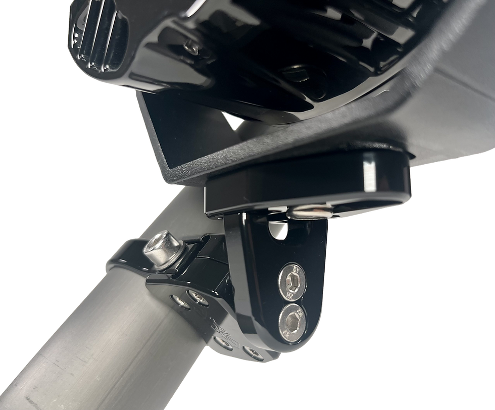 Large Base Adjustable Light Mount- Black