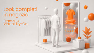 Frame AI Virtual Try-On in negozio: look completi generati in tempo reale nel flagship store