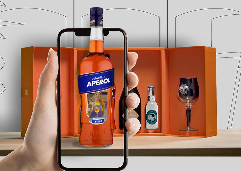 Set Regalo Aperol Spritz 14 Pezzi - 6 Sottobicchieri In Feltro, 6 Cannucce In Vetro E 2 Spazzole, Ideale Per Amanti Dell'Aperitivo