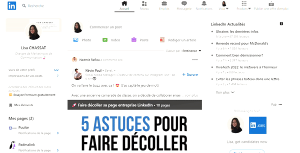 profil linkedin invisible