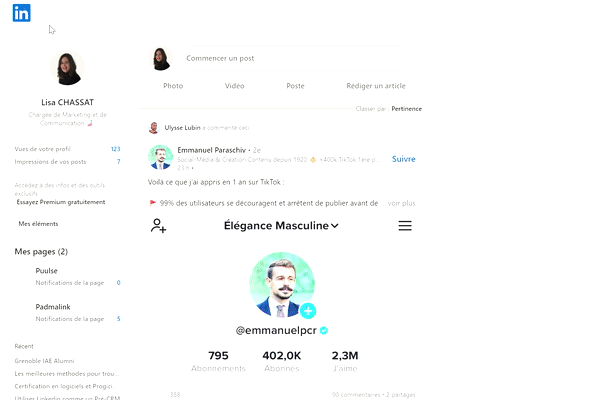 profil linkedin anonyme