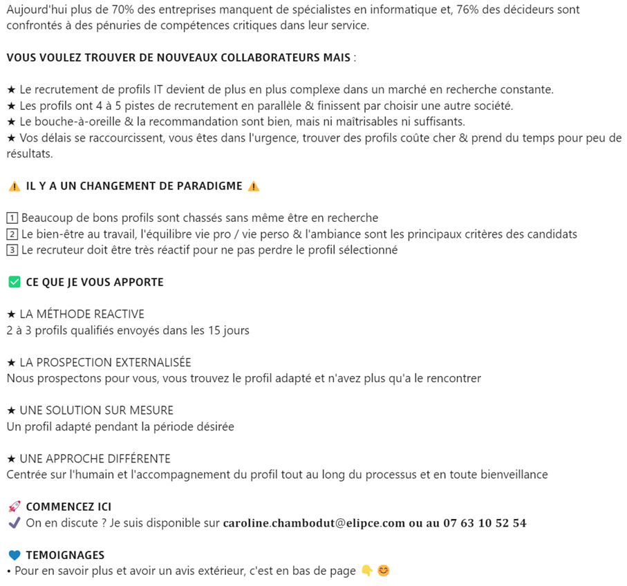 résumé caroline