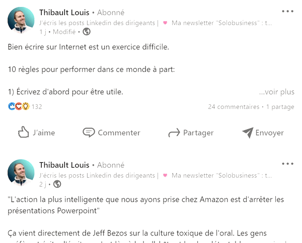 Image d'un post LinkedIn pertinent