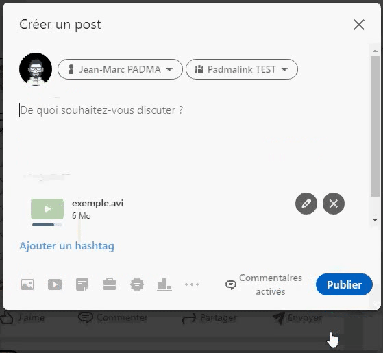 vidéo post linkedin,post vidéo linkedin,format video post linkedin,pourquoi mettre une vidéo dans un post linkedin,vidéo dans un post linkedin,video post linkedin