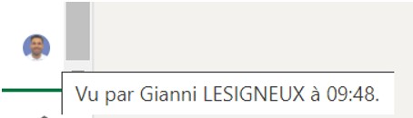 heure de la confirmation de lecture sur linkedin