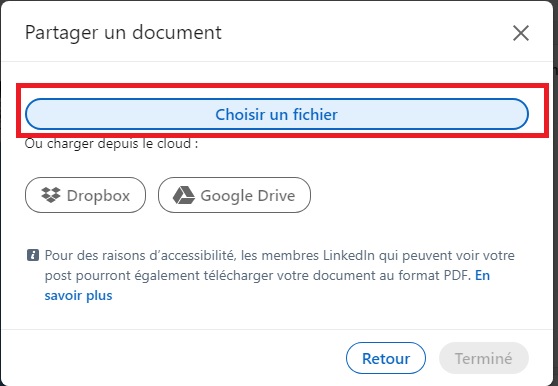Image montrant comment choisir un fichier