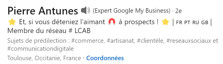 headline de profil LinkedIn