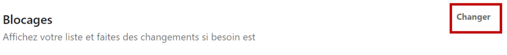 Image de l'option "blocages"