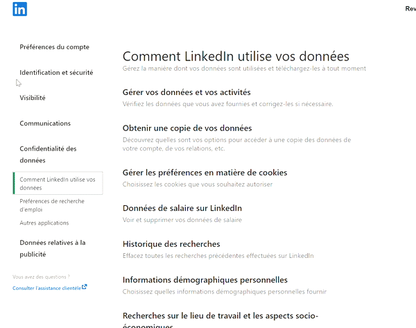 désactiver son compte linkedin