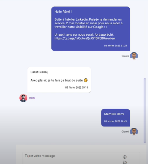 marketing automation linkedin messagerie intégrée padmalink