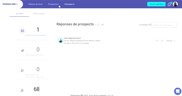 ajouter une étiquette à une fiche prospect