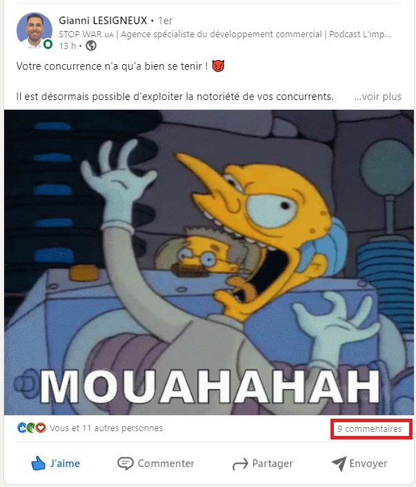 commentaires,linkedin