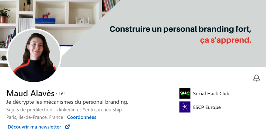 exemple 1 personal branding sur linkedin