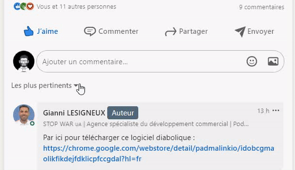 commentaires,linkedin