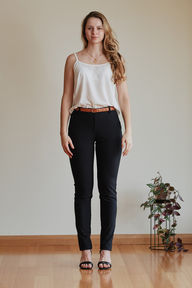 Jil Pant - Miss G & Me - Clothes for Tall ladies Charcoal Black - Tall Pants