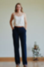 Jessica Navy Trouser. Extra Long Tall Womens Pants - Miss G & Me