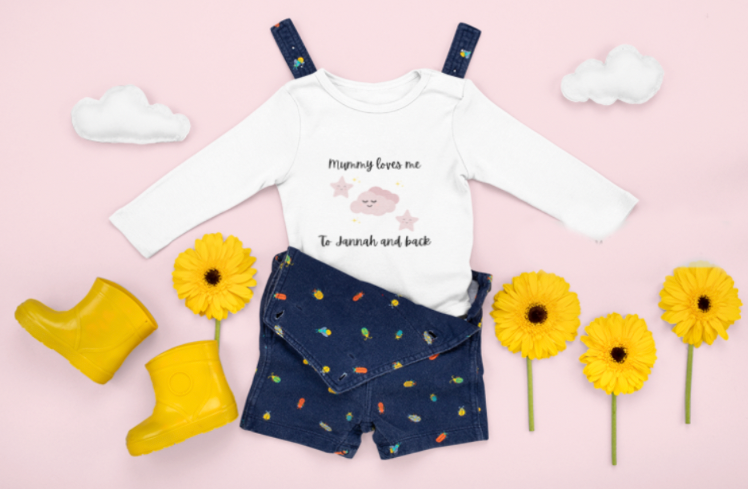 Mummy loves me to Jannah and back Baby Long sleeve bodysuit