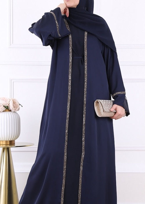 DUBAI SAFIA 2-PIECE ABAYA (KIMONO AND JAZZ UNDERDRESS)