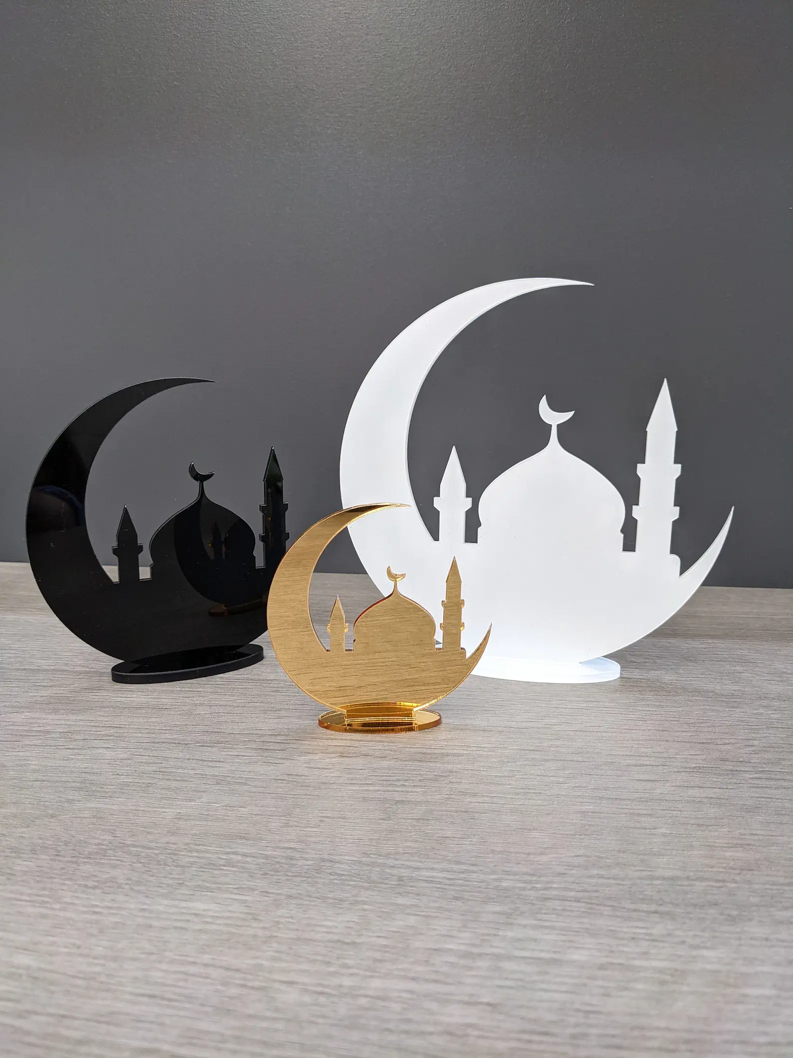 Acrylic Blank Muslim Masjid Mosque Temple Plaque & Stand