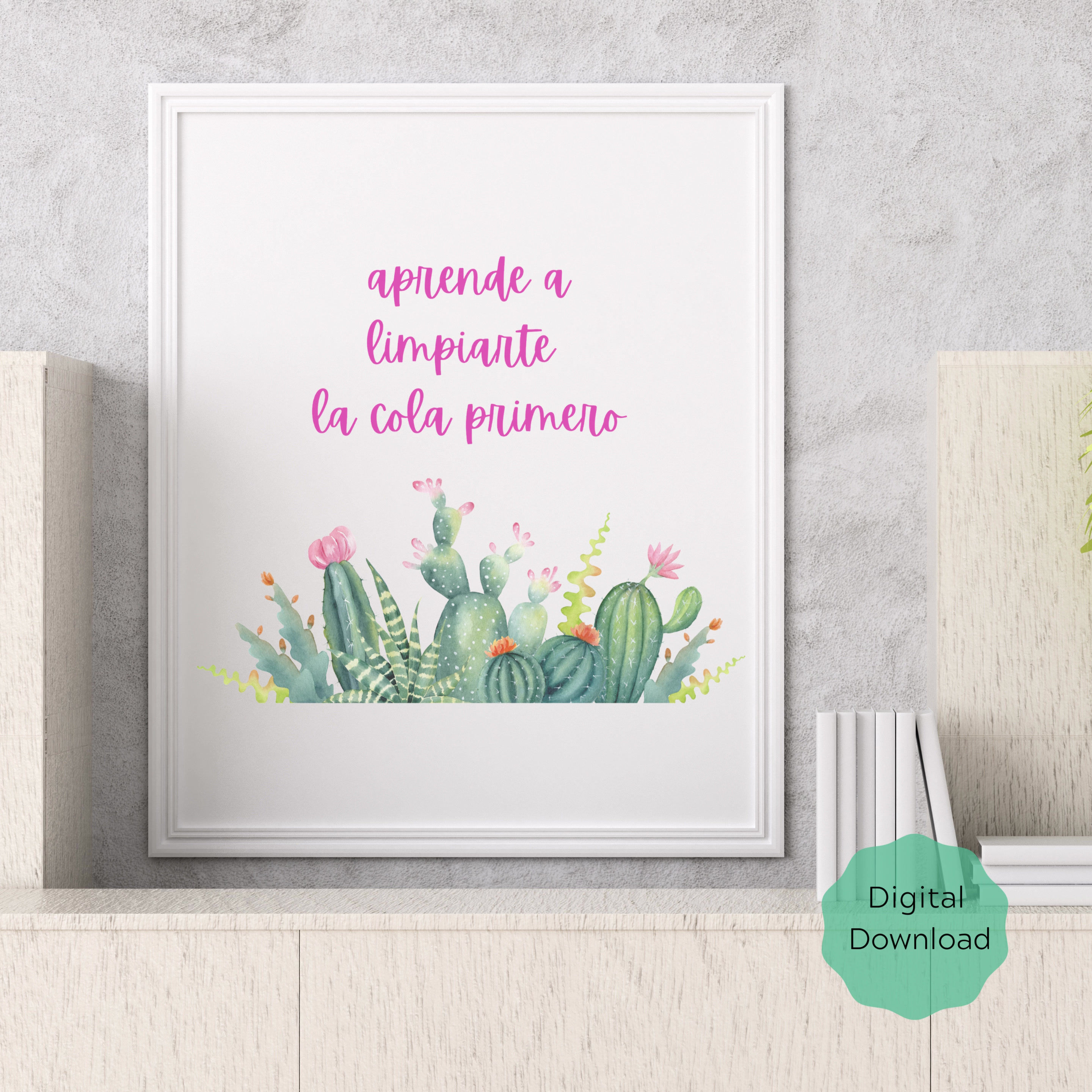 Que Dios Te Bendiga Printable Wall Art, Spanish, Mexican Art, Latina