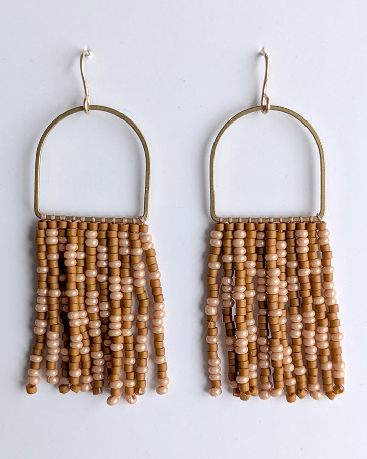 Boucles à franges caramel