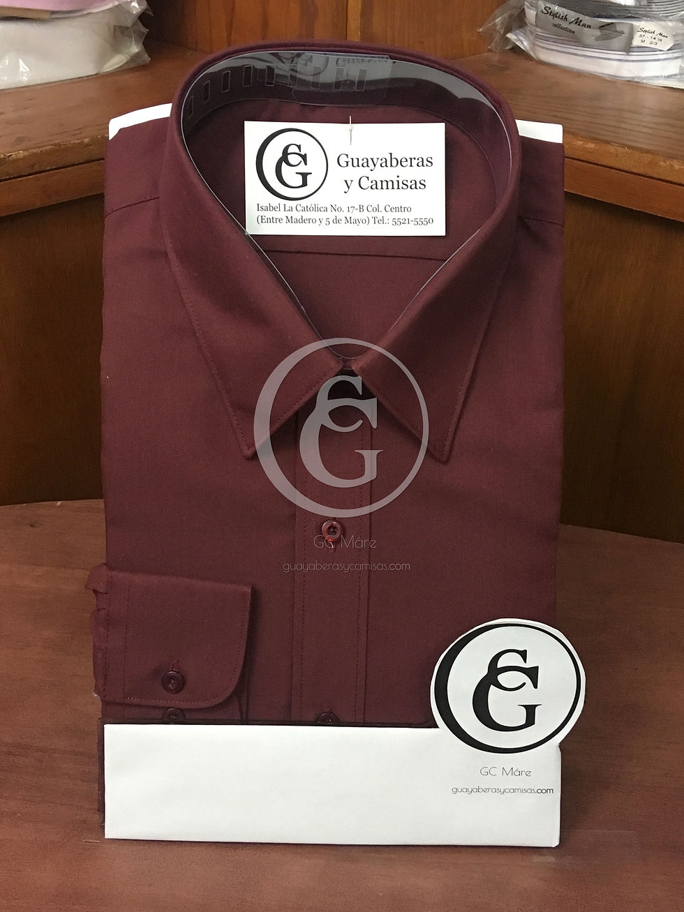 Camisa de vestir puño convertible