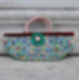 VINTAGE TEAL HUIPIL HANDBAG