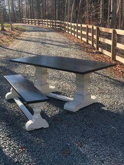 Double Pedestal Table