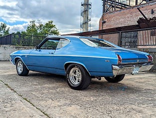 1969 Chevelle SS 396 Lemans Blue Boggs Muscle Car Stable