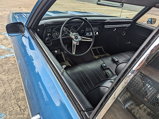1969 Chevelle SS 396 Interior Automatic Bench Seat Black Vinyl Boggs Muscle Car Stable