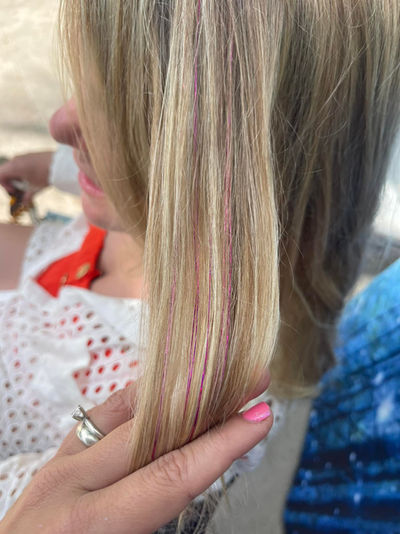 fairy hair near me, fairy hair, tinsel hair, how to tie fairy hair, florida fairy hair