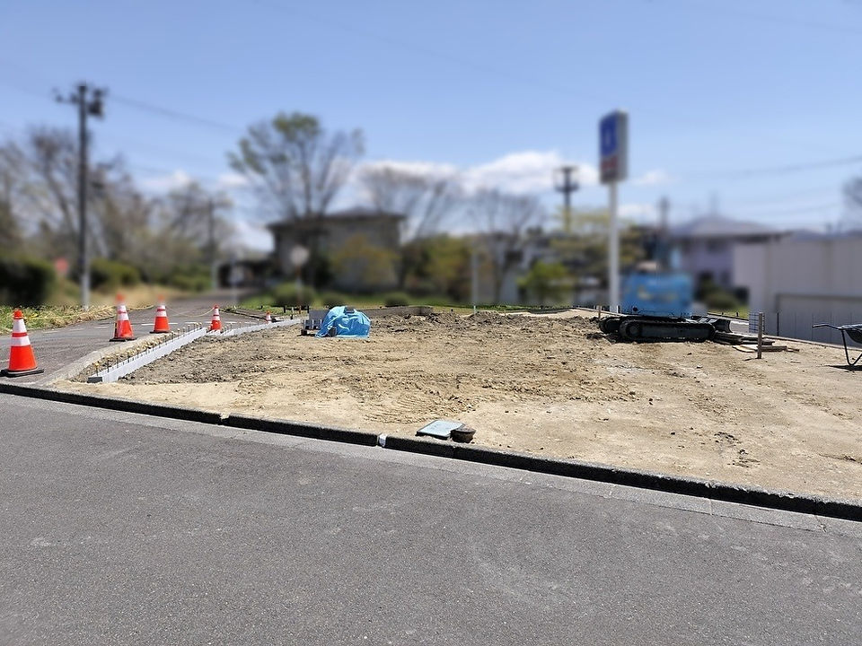 外構工事ブロック積み全景