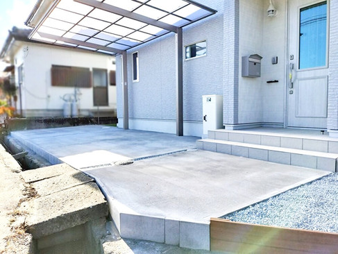 外構工事駐車スペース