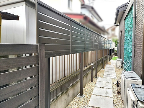 外構工事目隠しフェンス