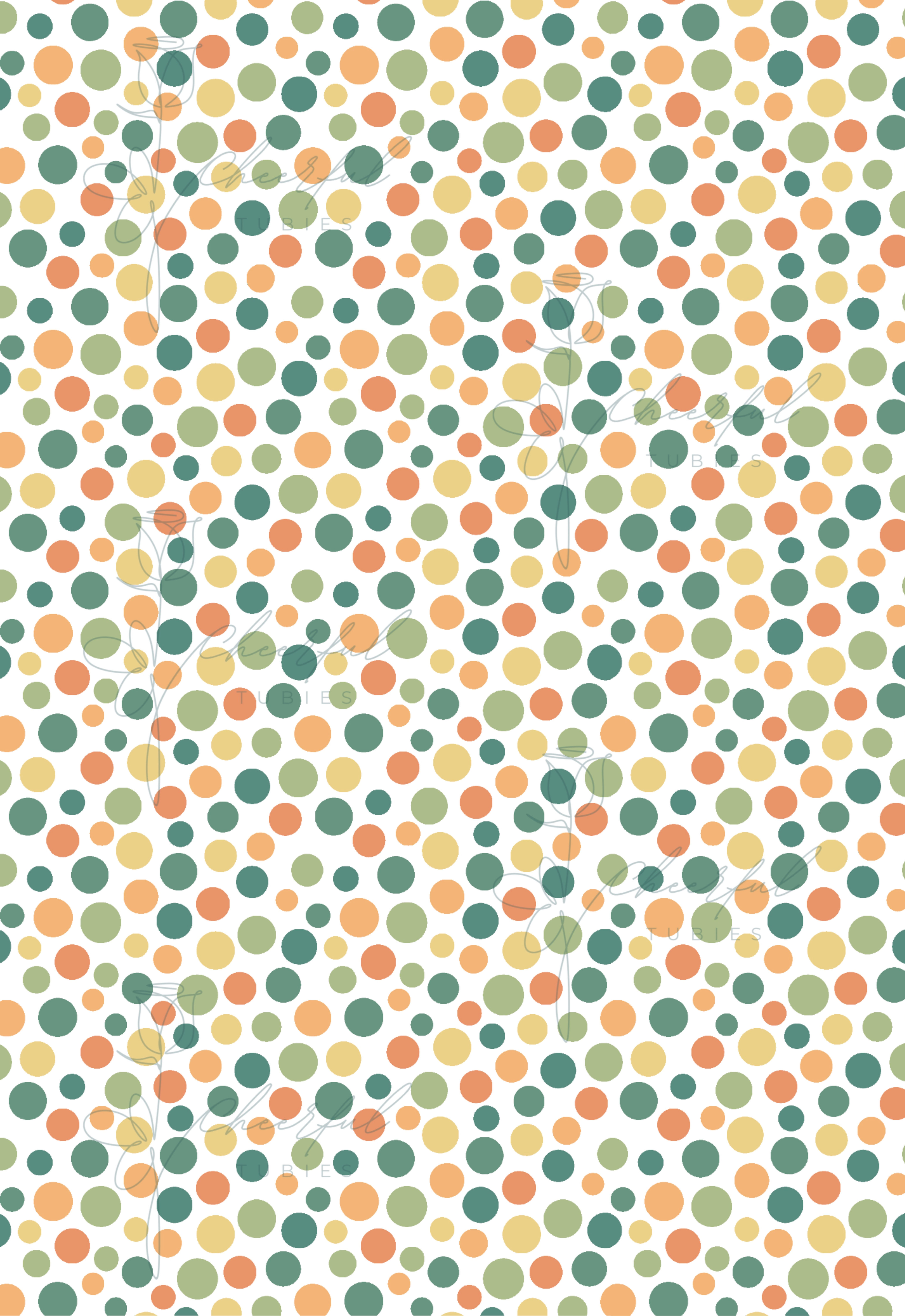 Green & Yellow Spots Tubie Tape