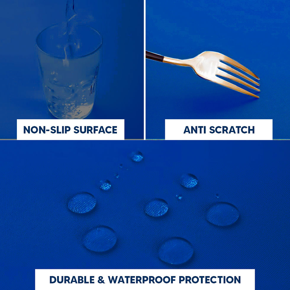 Thumbnail: Plastic Table Cloths 84" (213cm) Dark Blue Heavy Duty Plastic Reusable Tabl