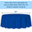 Thumbnail: Plastic Table Cloths 84" (213cm) Dark Blue Heavy Duty Plastic Reusable Tabl