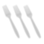 Thumbnail: Heavy Duty Reusable Cutlery White Plastic Forks, Spoons, Knives  (Tithe)
