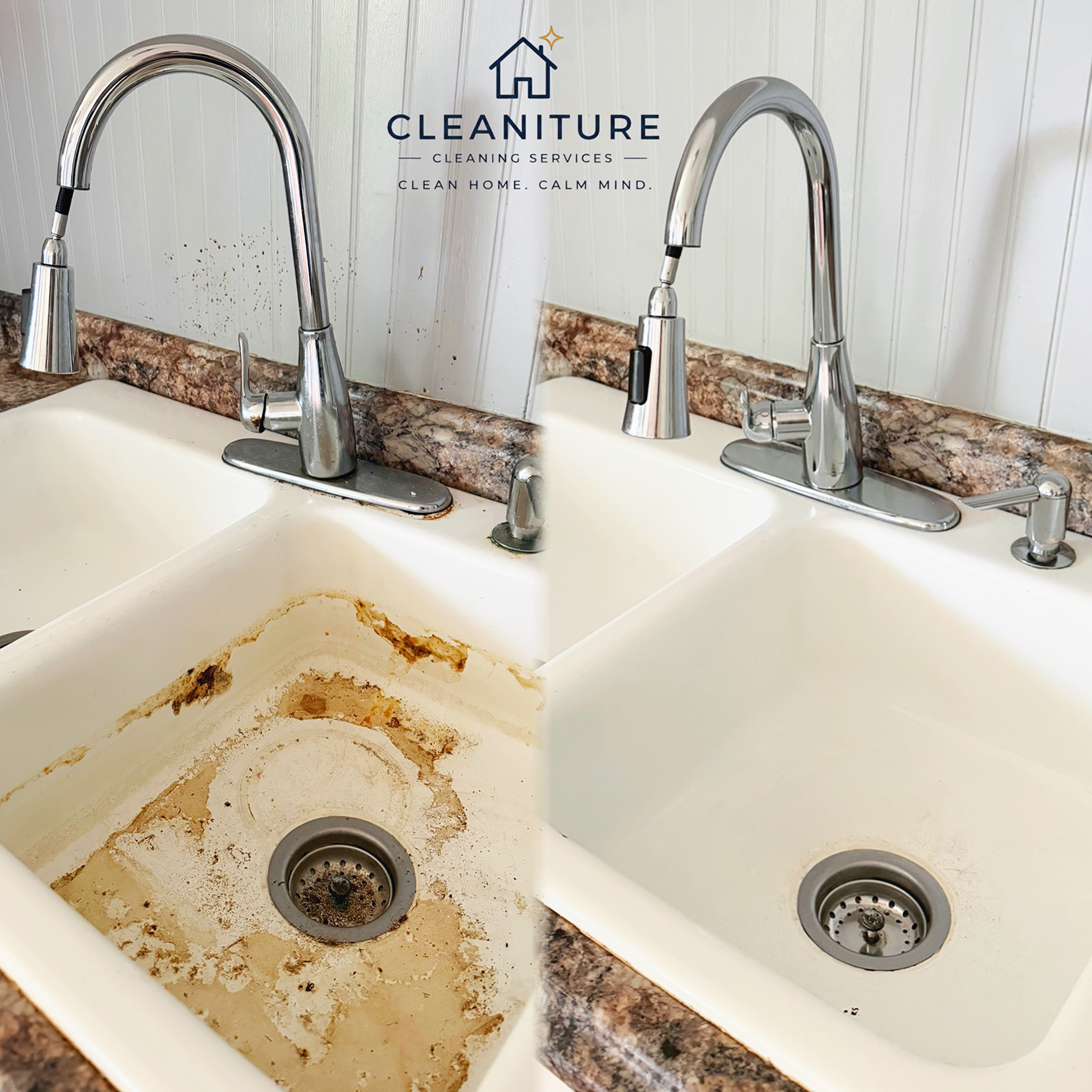 Before and after recurring house cleaning in Davidson NC