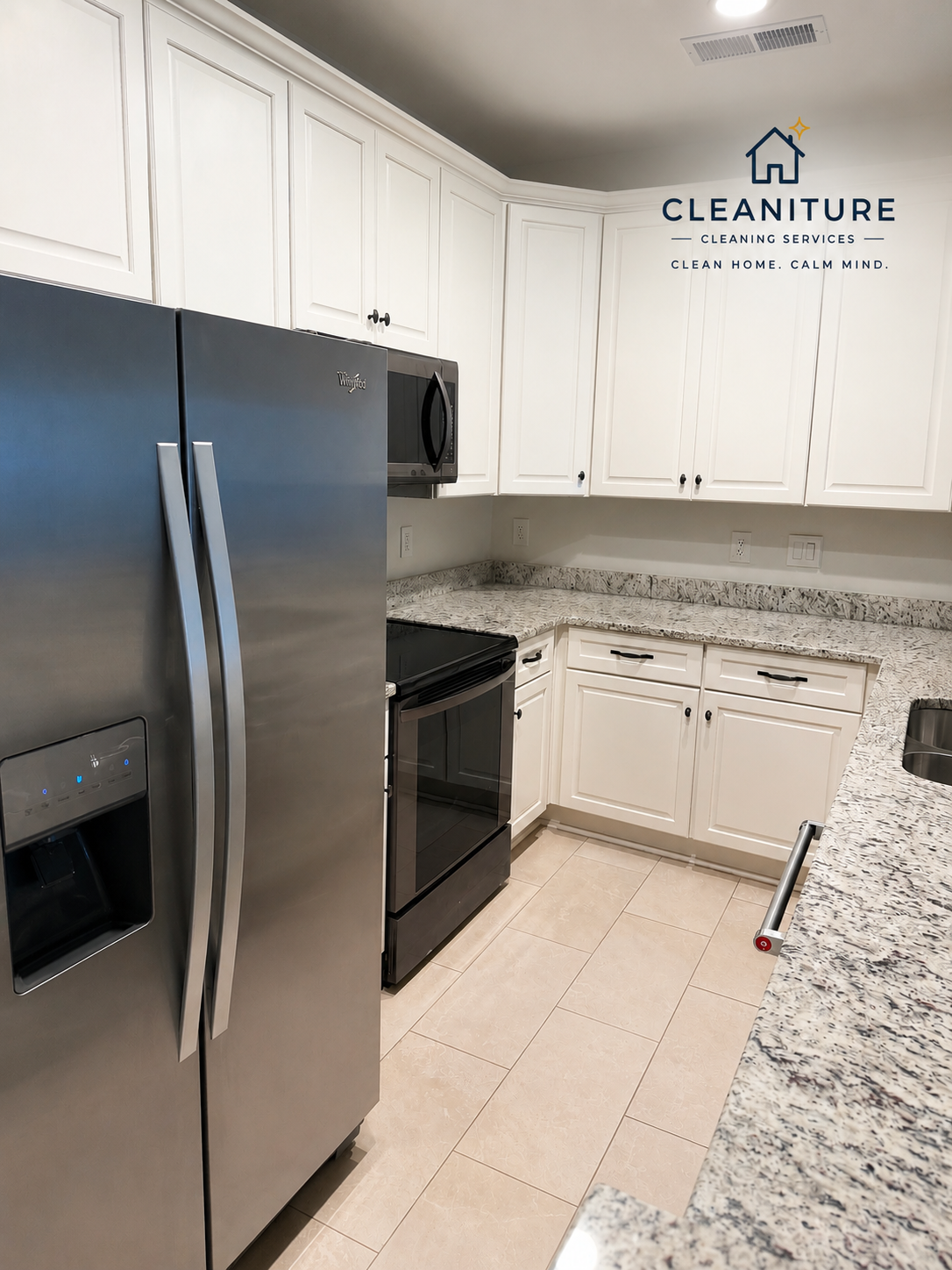 Clean kitchen for recurring house cleaning in Huntersville NC