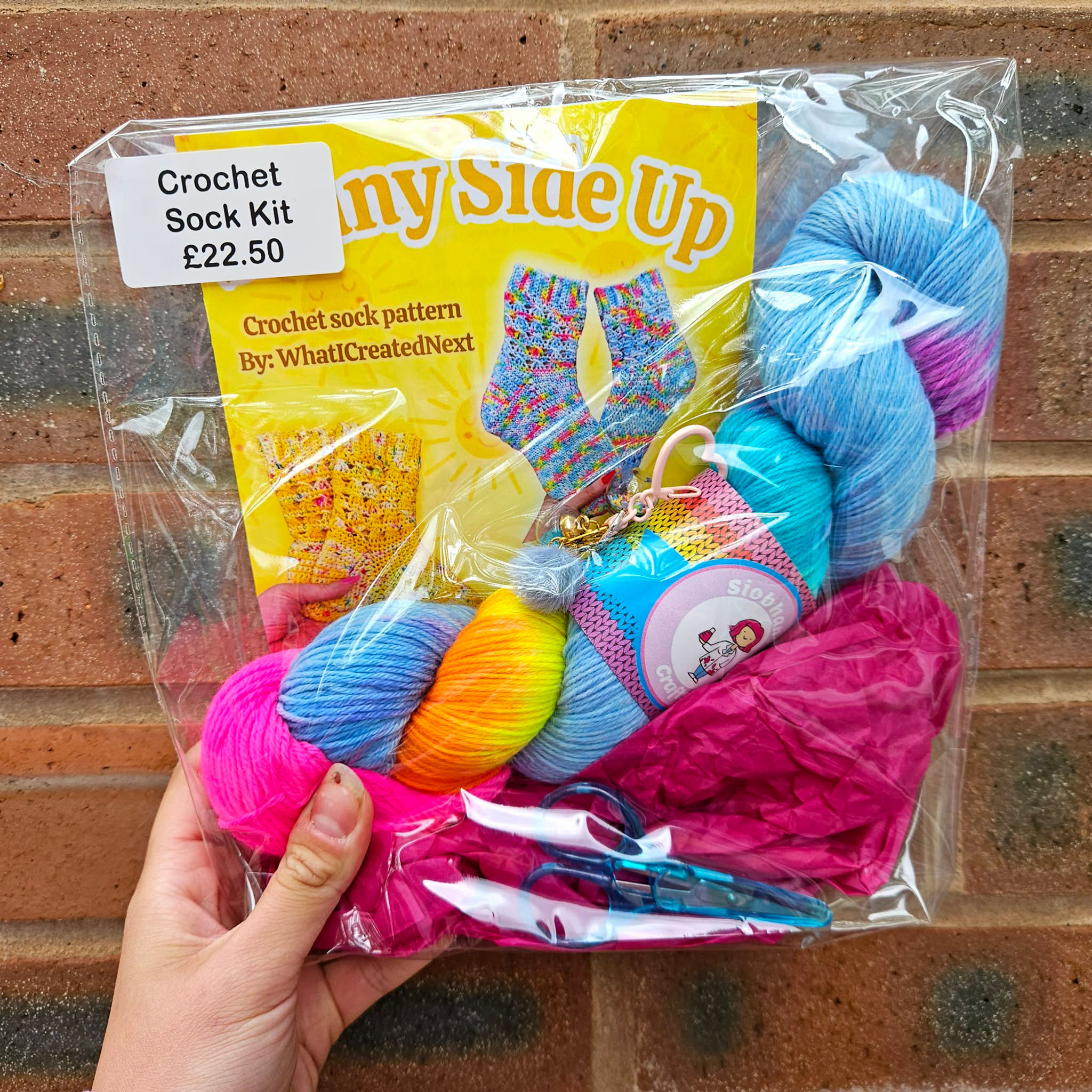 Sunny Side Up Sock Kit - Crochet