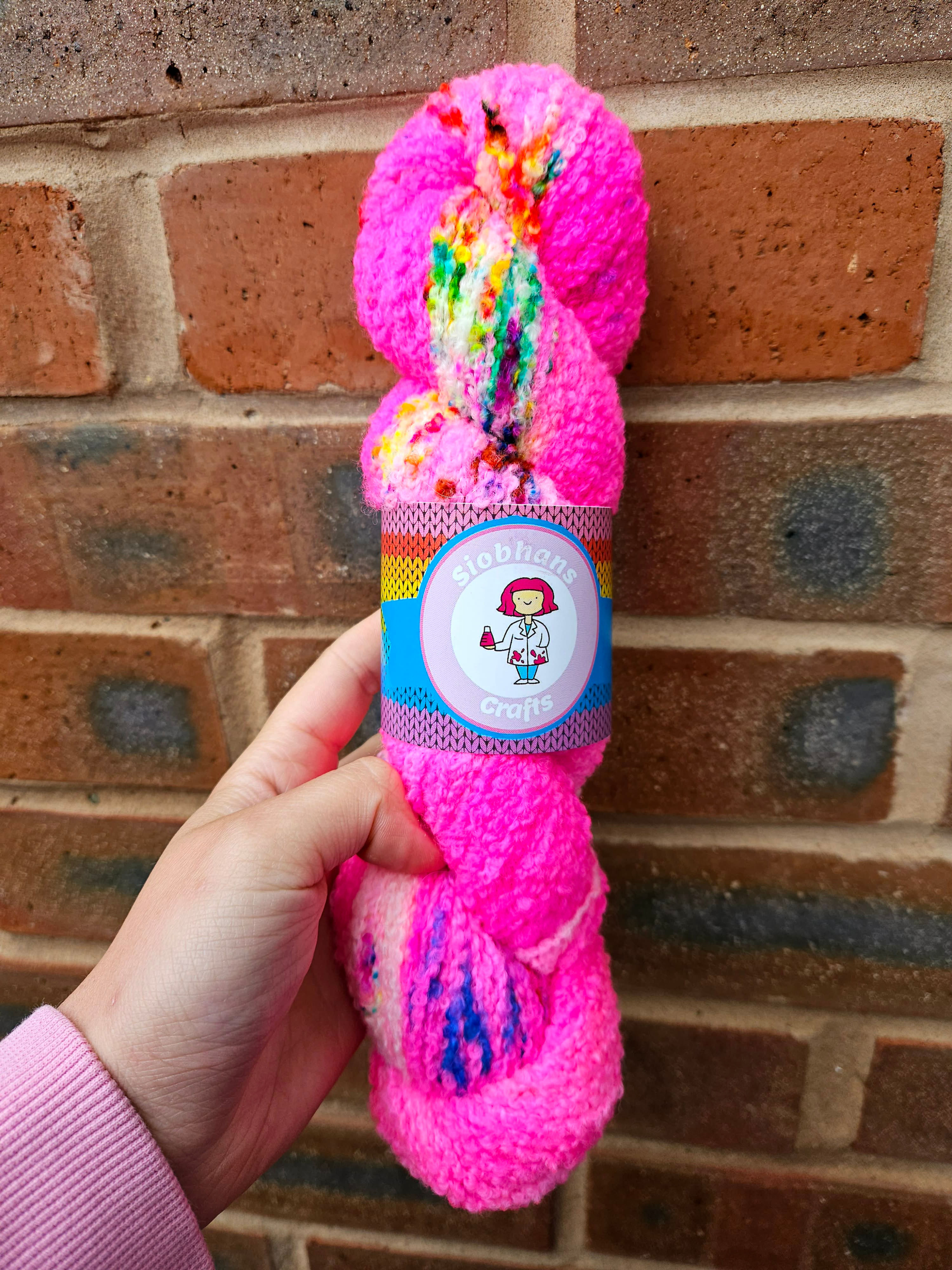 Pink Popping Candy - Teddy Yarn