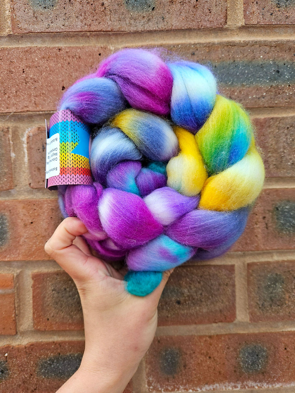 Thumbnail: Washed up Pebbles (dark) - Roving - 100g