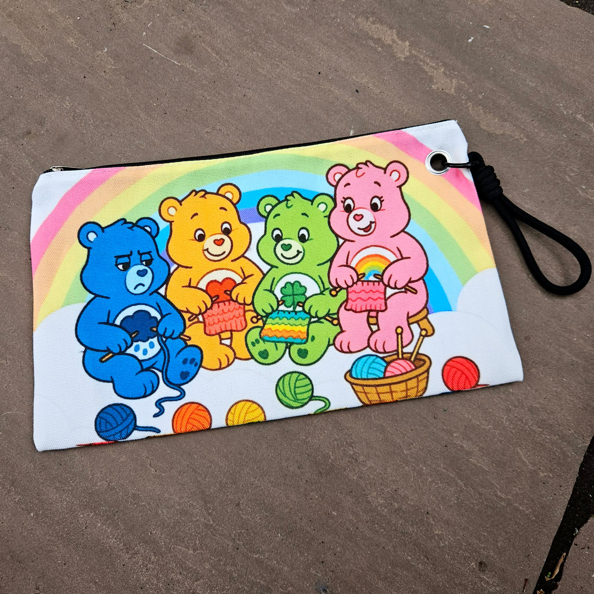 Small Zip Project bag - Care Bears