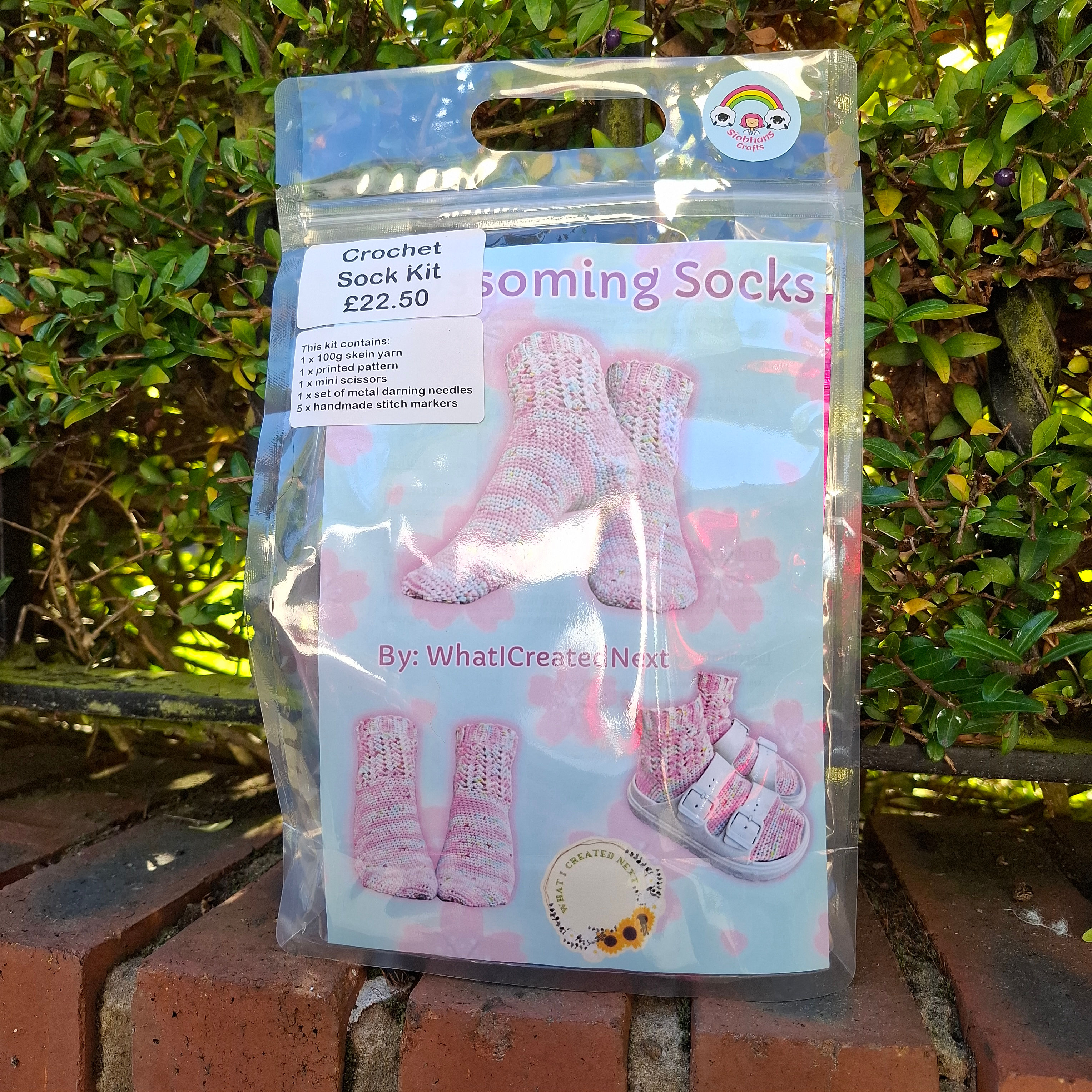 Blossoming Sock Kit - Crochet