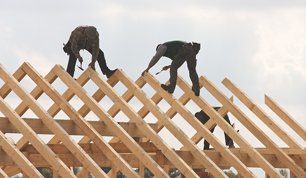 Roofers at Work