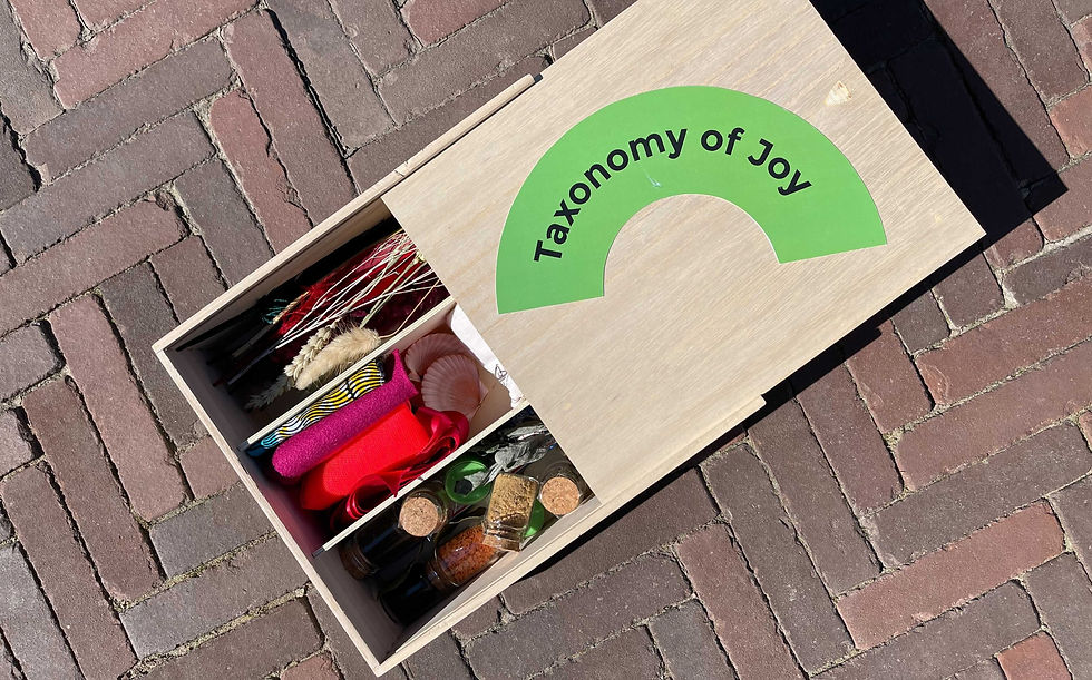 This is the sensory box we've utilised during our pop ups to give people inspirations