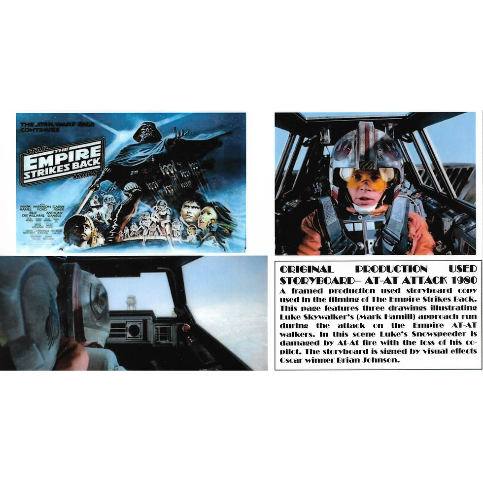 Thumbnail: Star Wars: The Empire Strikes Back Production Storyboard Signed by Brian Johnson